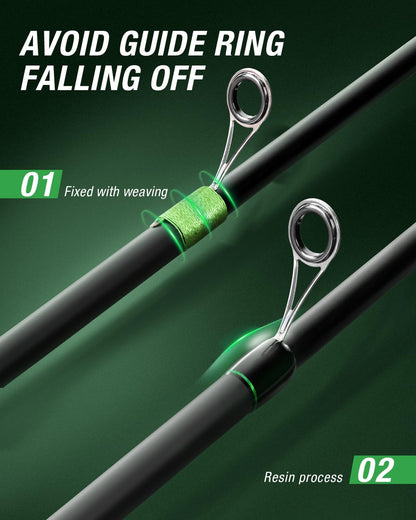Fishing Rod and Reel Combo Graphite Telescoping Fishing Pole Collapsible Portable Travel Kit with Carrier Bag for Freshwater Fishing Gift for Men Women