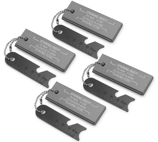 Fire Starter Magnesium Flint Tools Waterproof Emergency Matches, 4 Pack