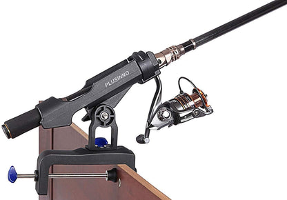 Fishing Boat Rods Holder Large Clamp Opening 360 Degree Adjustable Fishing Rod Racks Folding Holder