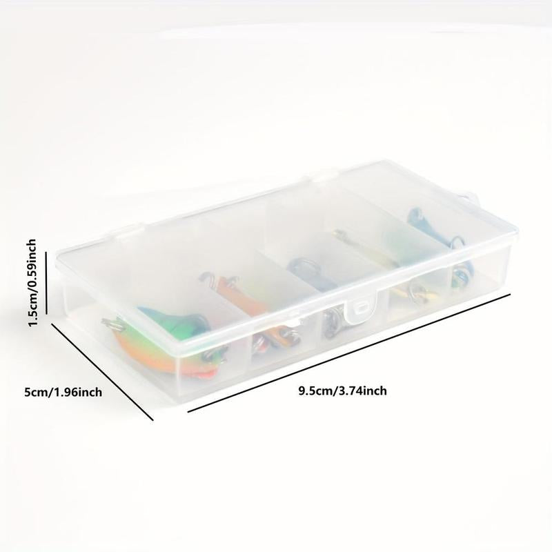 Artificial Fishing Lure, 1 Box 2.5G/3.5G/5G Fishing Kit, Jig Spoon Lure Bait Set, Hard Metal Spinner Wobbler Spoon Lure, Trout Bass Area Fishing Gear Lure, Spoon Bait