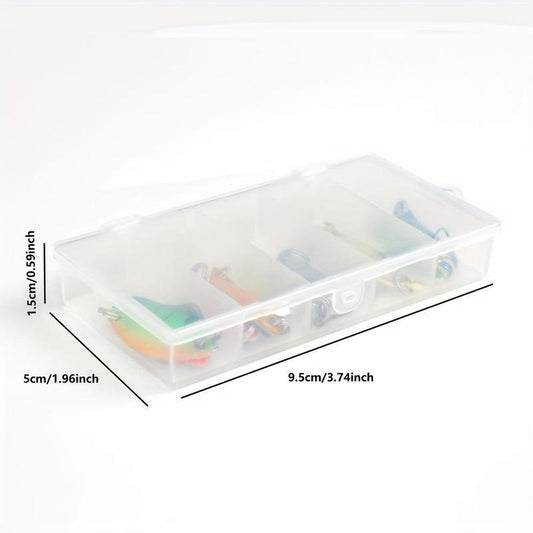 Artificial Fishing Lure, 1 Box 2.5G/3.5G/5G Fishing Kit, Jig Spoon Lure Bait Set, Hard Metal Spinner Wobbler Spoon Lure, Trout Bass Area Fishing Gear Lure, Spoon Bait