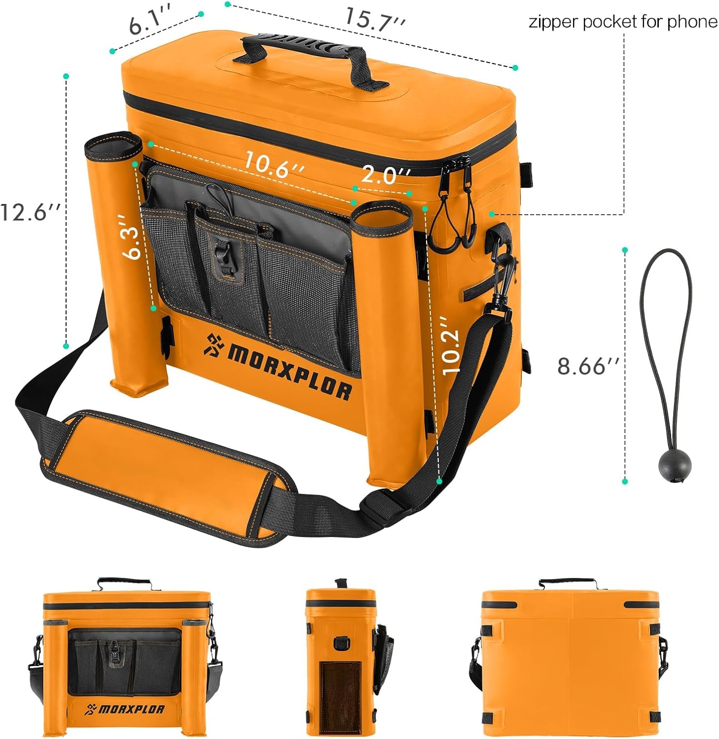 Waterproof Kayak Seat Back Cooler - Portable Ice Chest for Kayaking, Beach, and Camping