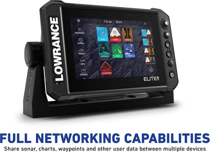 Elite FS Fishfinder/Chartplotter, Available with and without Transducer