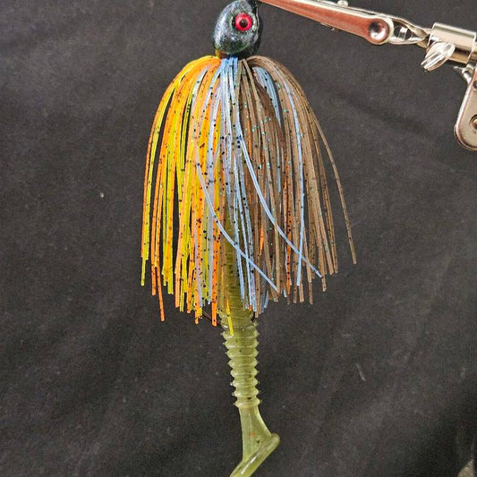 Swing Tail Swim Jig and 5 3.5" Swimbait Trailers Collaboration of Fishmore Custom Bait and King Crew Adventures