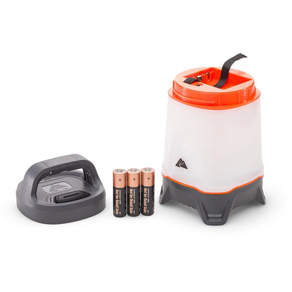 500 Lumen Lantern - Versatile LED Camping Light, Durable, 42-Hour Runtime, Gray & Orange