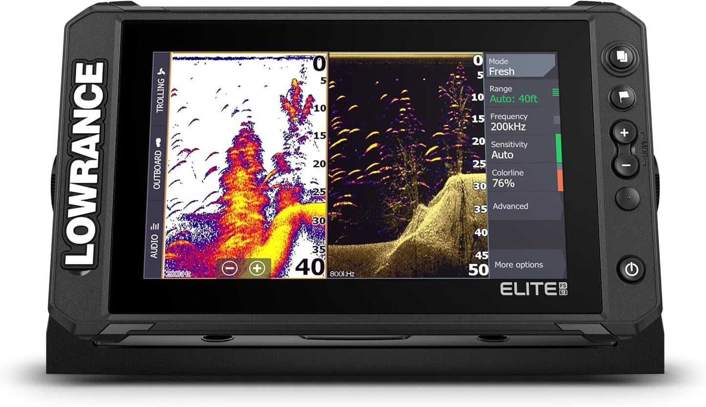 Elite FS Fishfinder/Chartplotter, Available with and without Transducer