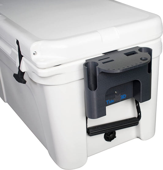 Fishing Rod Holder Compatible with YETI Tundra and Tundra Haul Coolers (Gunmetal Gray)