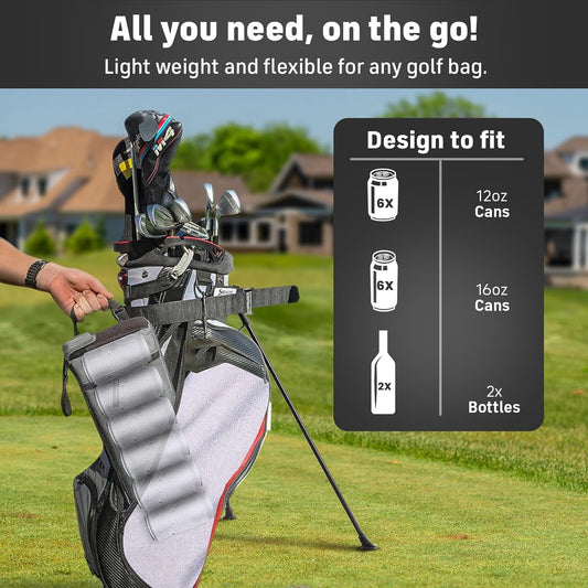 Frostbox Golf Bag Cooler with Ice Pack, Accessories for Men, Insulated Sleeve, Great Gifts