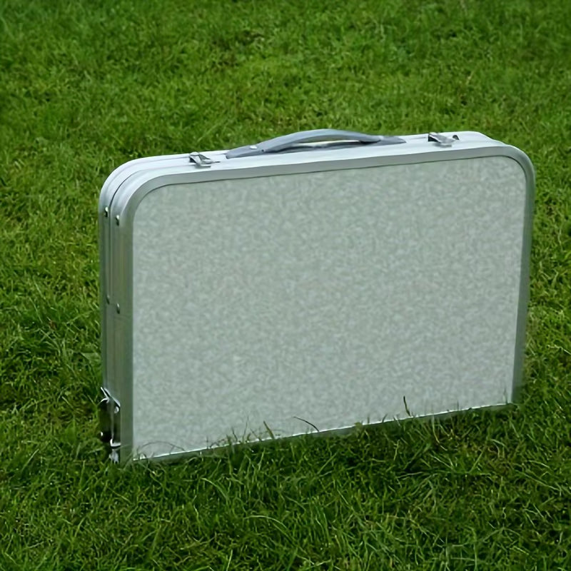 Portable Foldable Camping Table - Stainless Steel Outdoor Furniture for Picnics and Nature Hikes