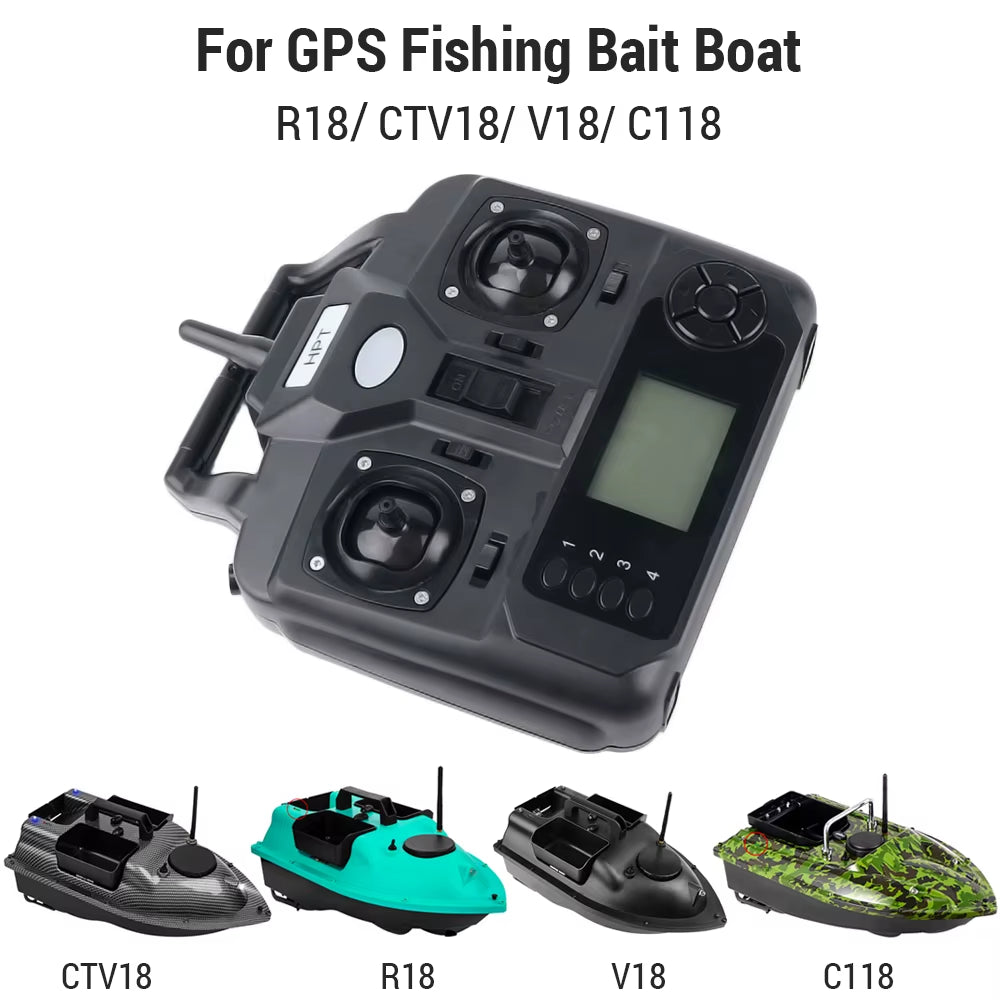 Remote Control for GPS Fishing Bait Boat R18 CTV18 V18 C118 Dual Hand LCD for Outdoor Fishing
