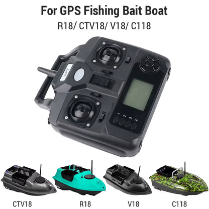 Remote Control for GPS Fishing Bait Boat R18 CTV18 V18 C118 Dual Hand LCD for Outdoor Fishing