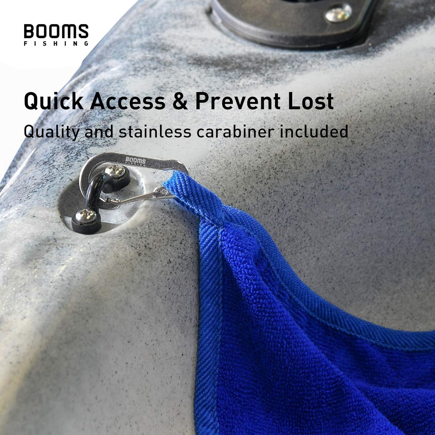 B0T Microfiber Fishing Towel with Clip, 3 Pack Blue