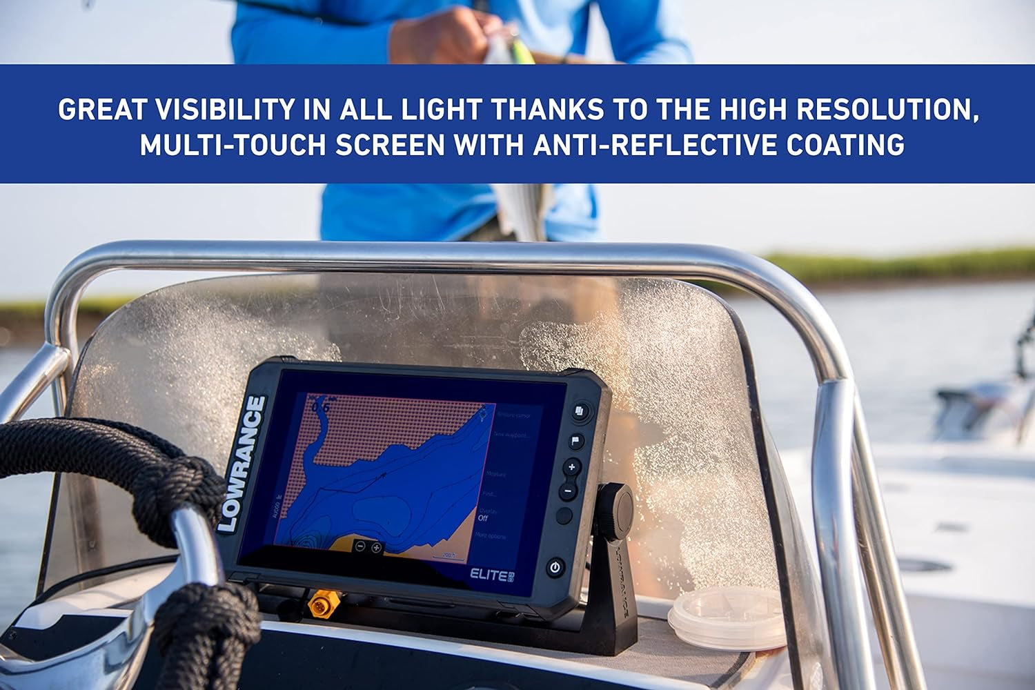 Elite FS Fishfinder/Chartplotter, Available with and without Transducer